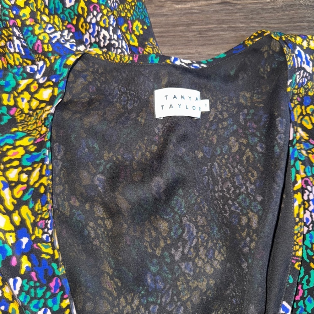 TANYA Taylor Rainbow Leopard Wrap Dress - Picture 5 of 7